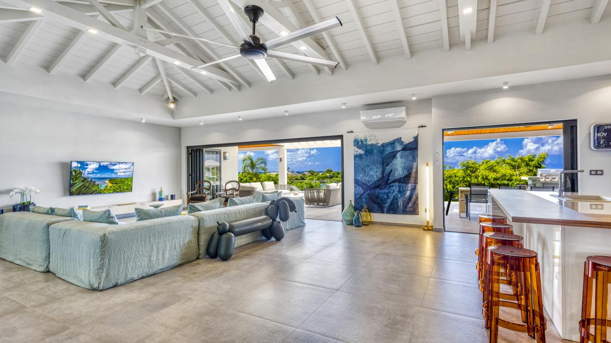 19 Location villa Terres Basses Saint Martin_salon